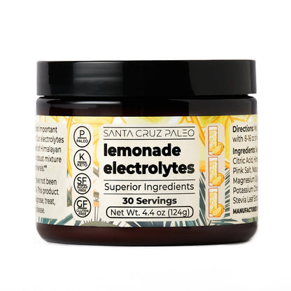Santa Cruz Paleo Electrolyte Tub | All-Natural | Sodium Potassium Magnesium | Flavors | Hydration