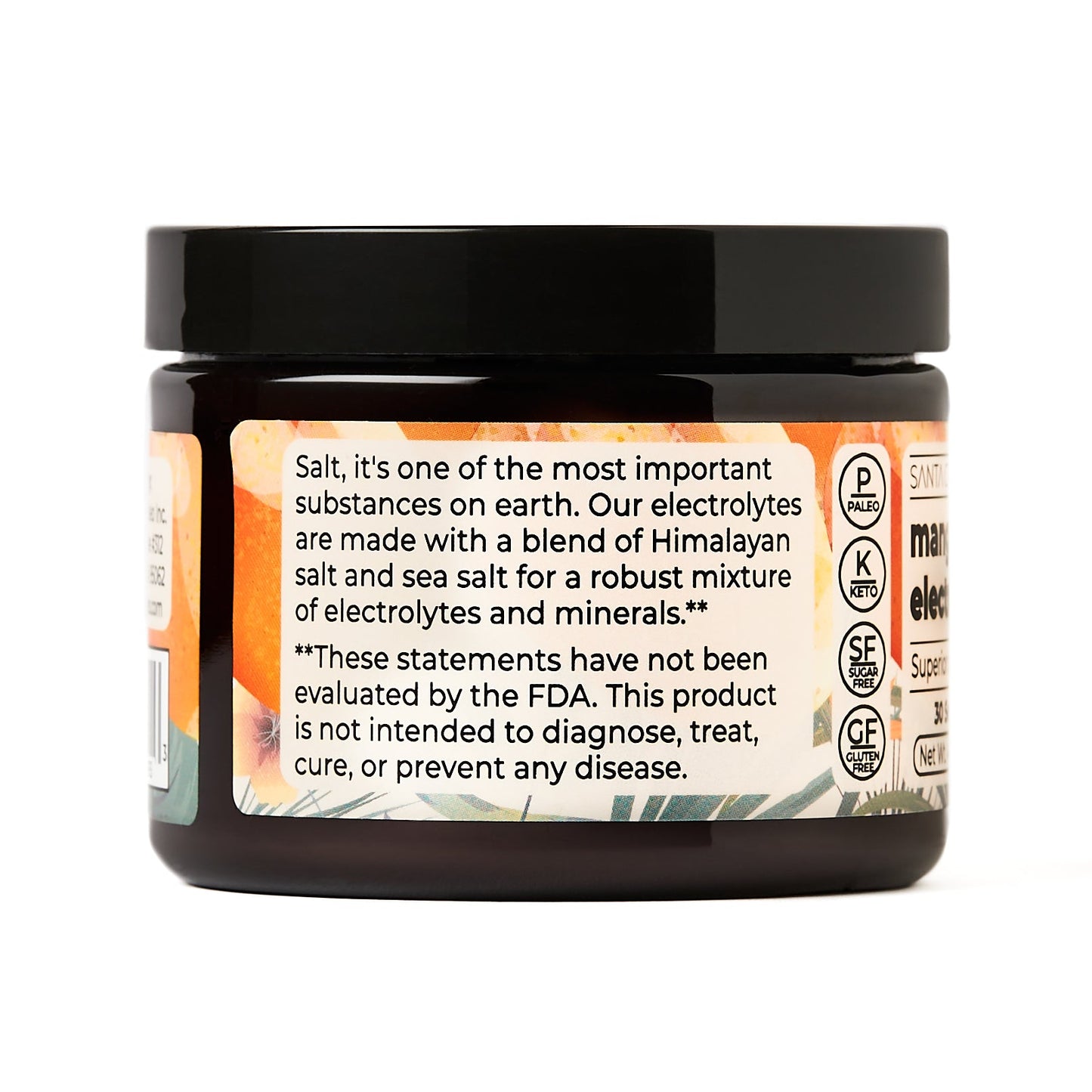 Santa Cruz Paleo Electrolyte Tub | All-Natural | Sodium Potassium Magnesium | Flavors | Hydration