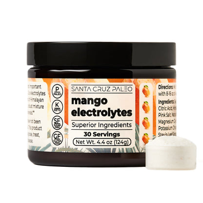 Santa Cruz Paleo Electrolyte Tub | All-Natural | Sodium Potassium Magnesium | Flavors | Hydration
