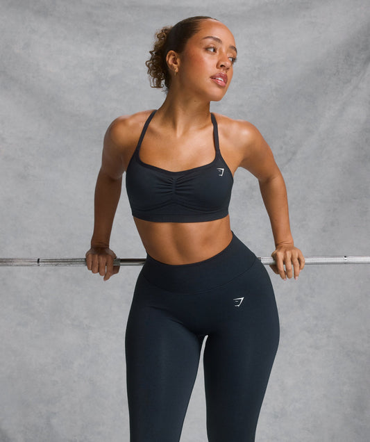 Women's Gymshark Lift Seamless Sports Bra Midnight Blue — Gymshark | Authentic India