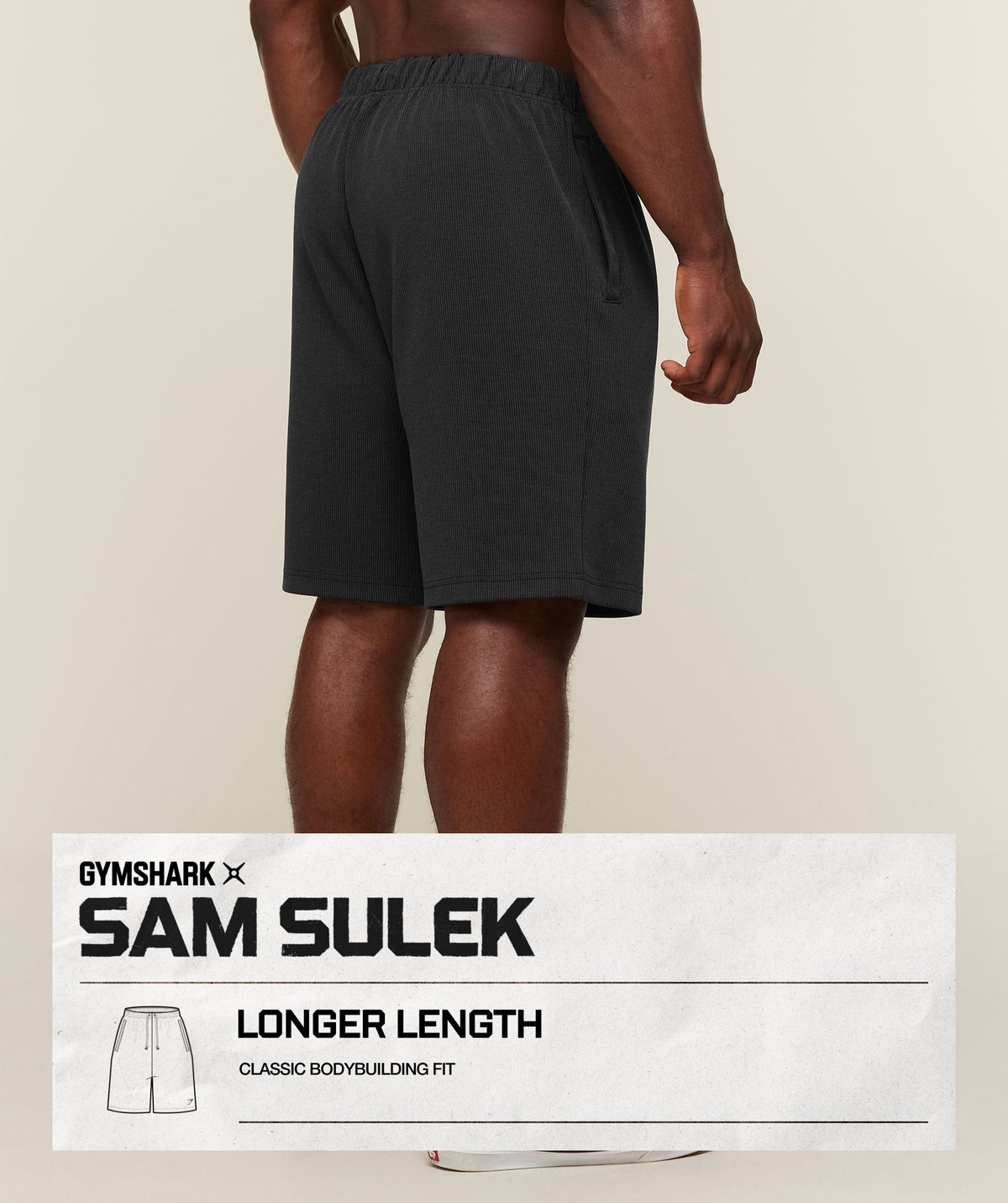 GYMSHARK X SAM SULEK SHORTS - Black