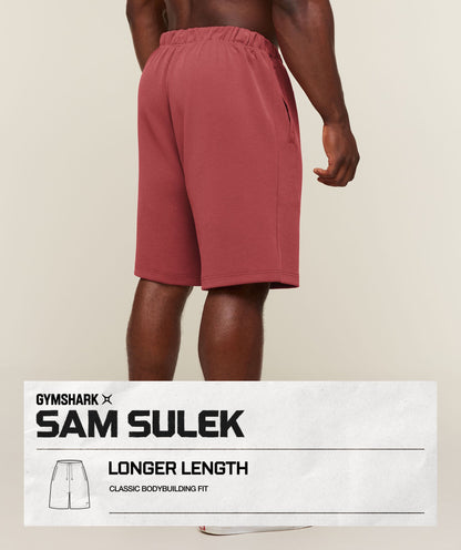 GYMSHARK X SAM SULEK SHORTS - Rust Red