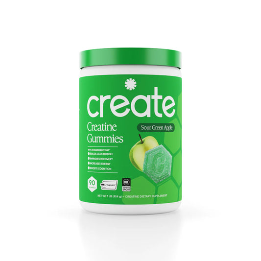 CREATE Creatine Monohydrate Gummies 'Sour Green Apple'
