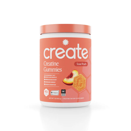 CREATE Creatine Monohydrate Gummies 'Sour Peach'