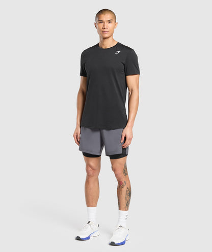 Gymshark Sport 7" 2 In 1 Shorts Dark Grey — Gymshark | Authentic India