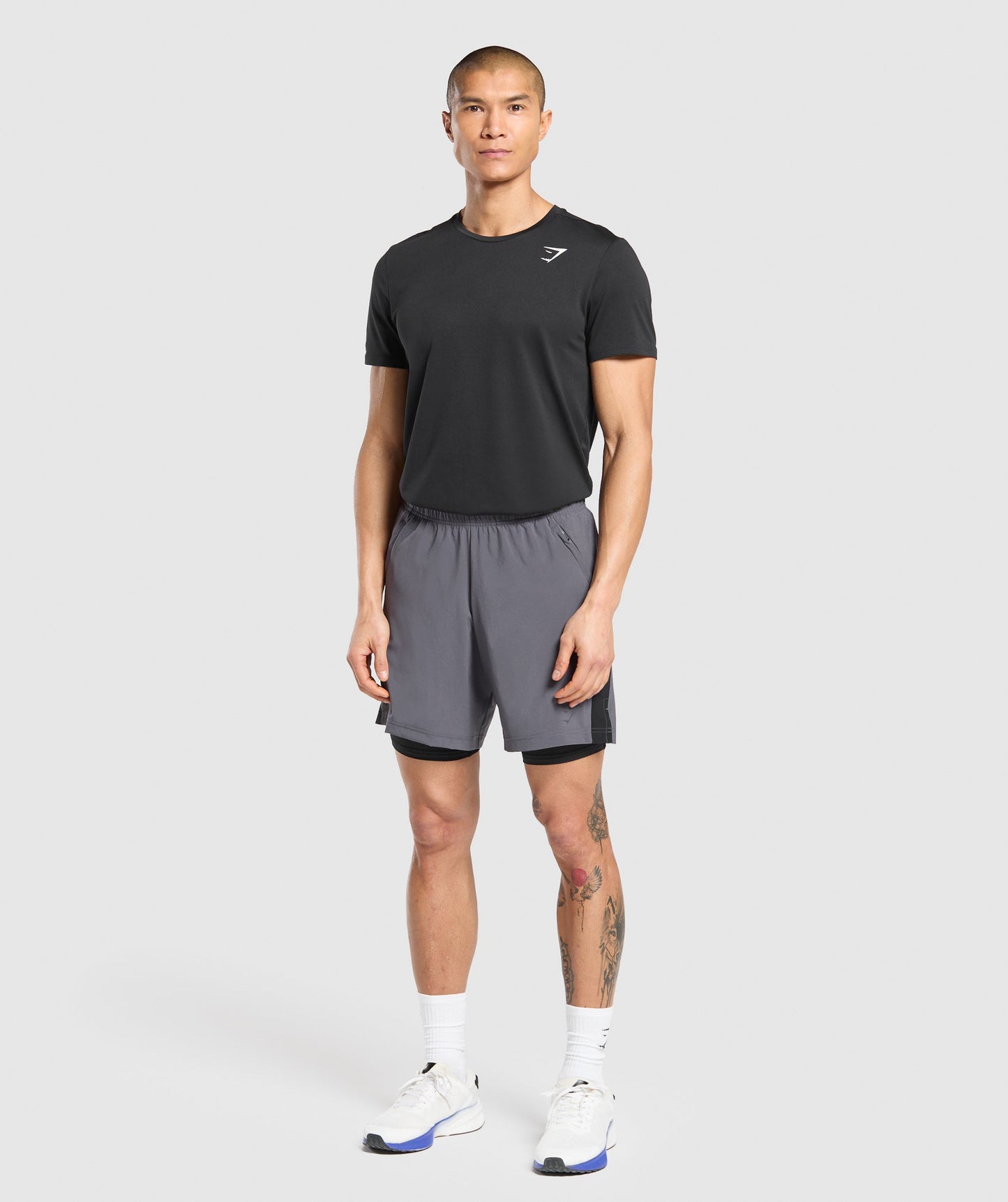 Gymshark Sport 7" 2 In 1 Shorts Dark Grey — Gymshark | Authentic India