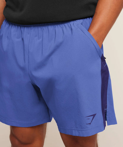 GYMSHARK Sport 7" Shorts Force Blue/Indigo Purple