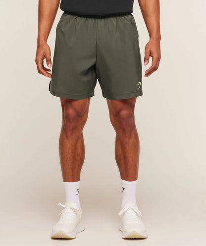 GYMSHARK Sport 7" Shorts Strength Green/Haze Green