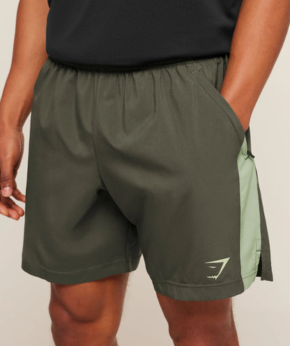 GYMSHARK Sport 7" Shorts Strength Green/Haze Green