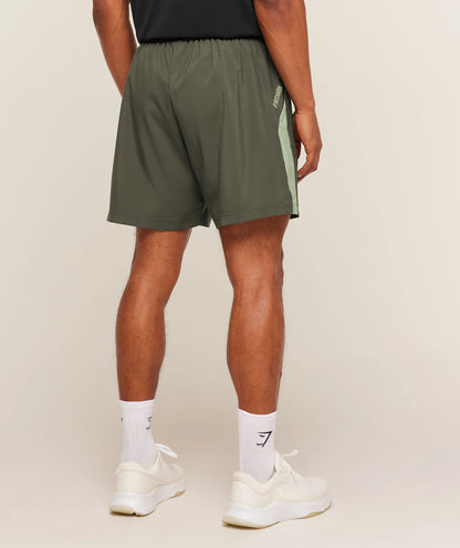 GYMSHARK Sport 7" Shorts Strength Green/Haze Green