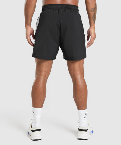 Gymshark Sport Panel 7" Shorts Black — Gymshark | Authentic India