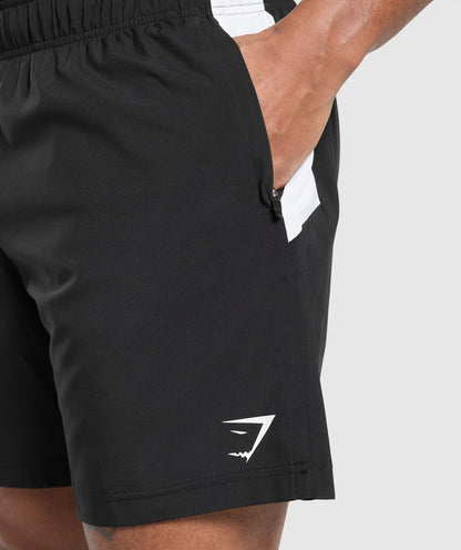 Gymshark Sport Panel 7" Shorts Black — Gymshark | Authentic India