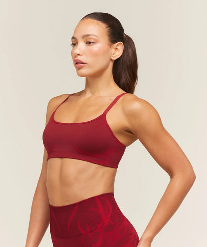 GYMSHARK Storm Seamless Sports Bra Sets Red/Carmine Red