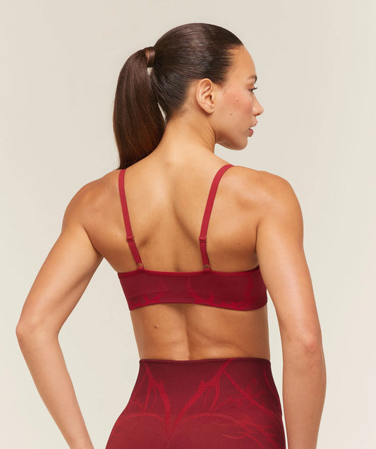 GYMSHARK Storm Seamless Sports Bra Sets Red/Carmine Red