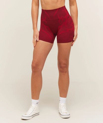 GYMSHARK Storm Seamless Shorts Sets Red/Carmine Red