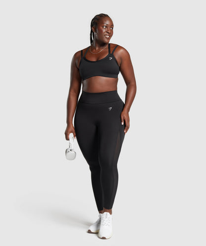 Women's Gymshark Strap Feature Sports Bra Black — Gymshark | Authentic India