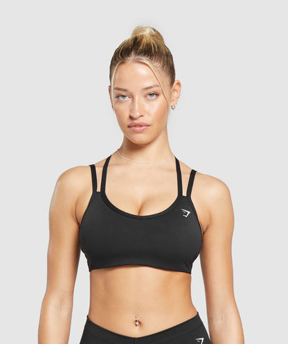Women's Gymshark Strap Feature Sports Bra Black — Gymshark | Authentic India