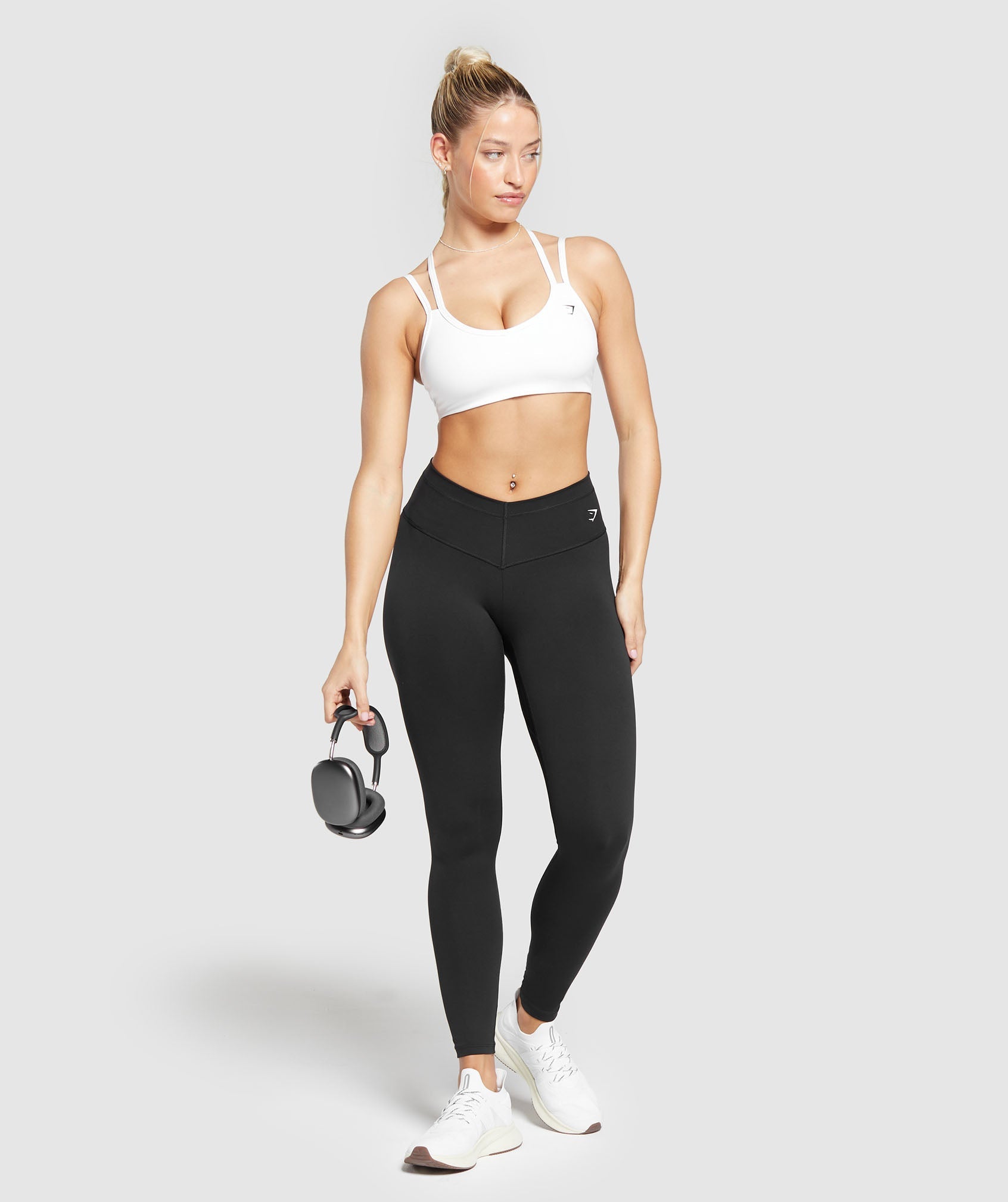Women's Gymshark Strap Feature Sports Bra White — Gymshark | Authentic India