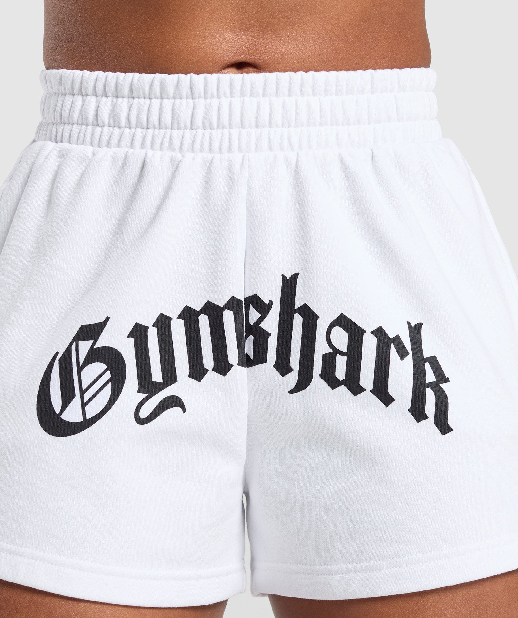 Women's Gymshark Strength Department Graphic Shorts White — Gymshark | Authentic India
