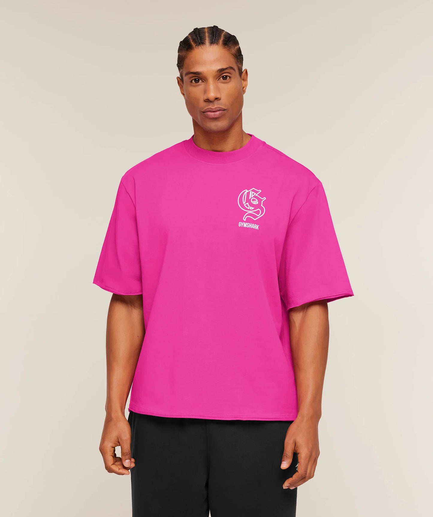 GYMSHARK Performance T-Shirt Super-Set Pink