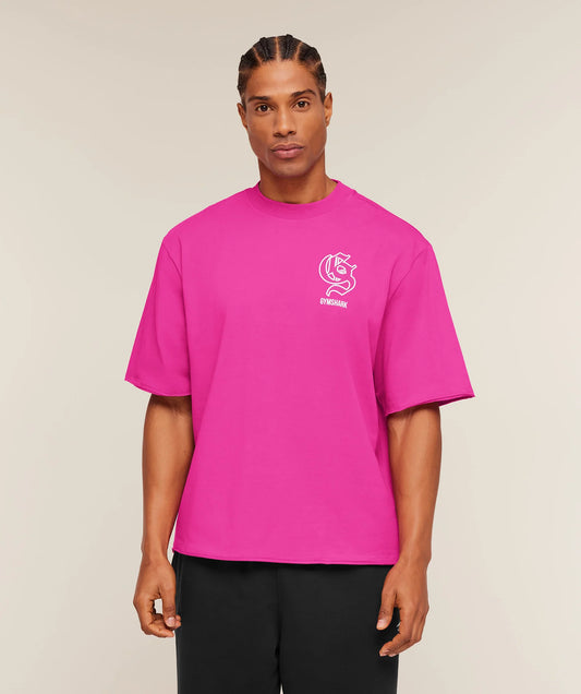 GYMSHARK Performance T-Shirt Super-Set Pink