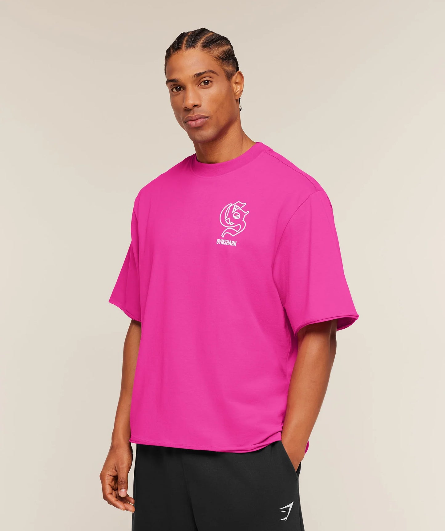 GYMSHARK Performance T-Shirt Super-Set Pink