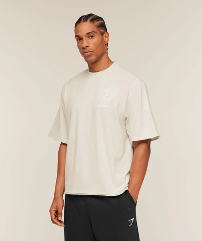 GYMSHARK Performance T-Shirt Tinted White
