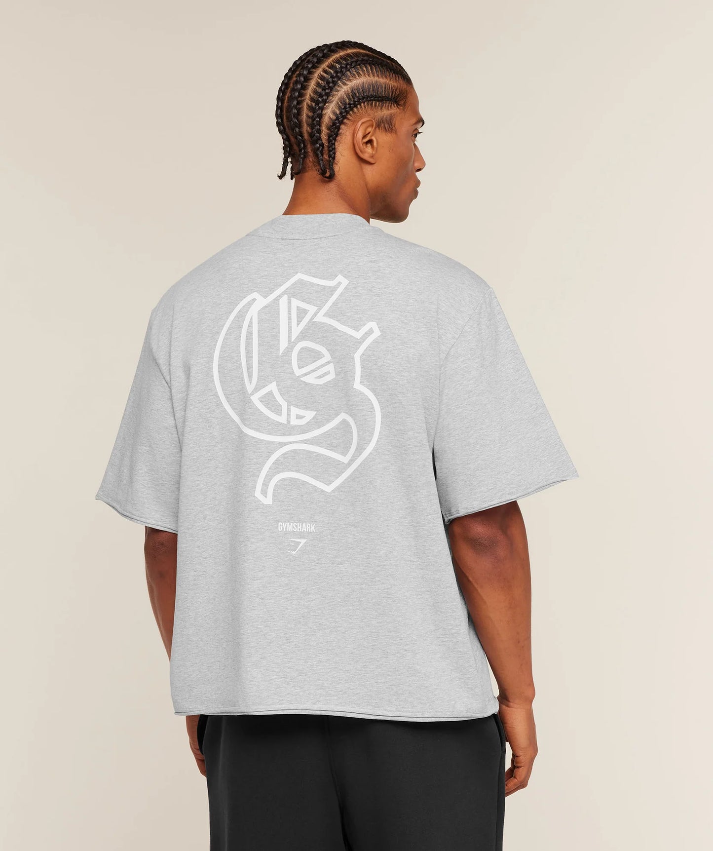 GYMSHARK Performance T-Shirt Light Grey Core Marl