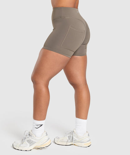 Women's Gymshark Superset Pocket Shorts Camo Brown — Gymshark | Authentic India