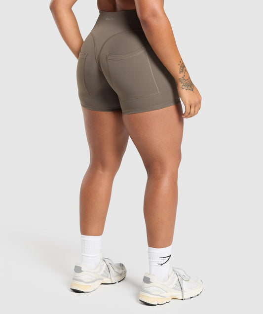 Women's Gymshark Superset Pocket Shorts Camo Brown — Gymshark | Authentic India
