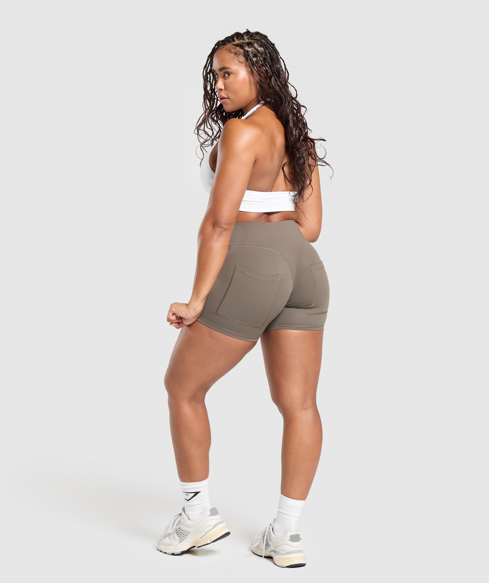Women's Gymshark Superset Pocket Shorts Camo Brown — Gymshark | Authentic India