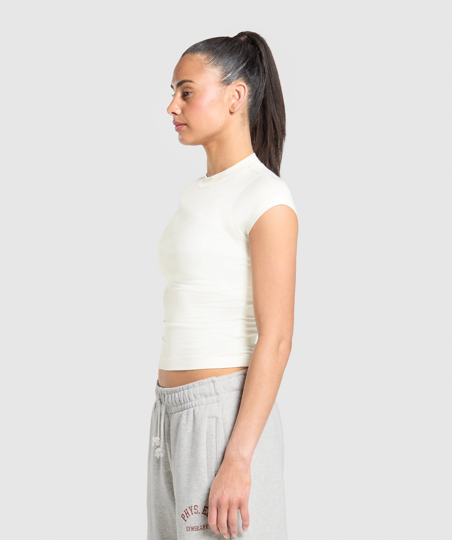 Women's Gymshark Supersoft T-Shirt Soft White — Gymshark | Authentic India