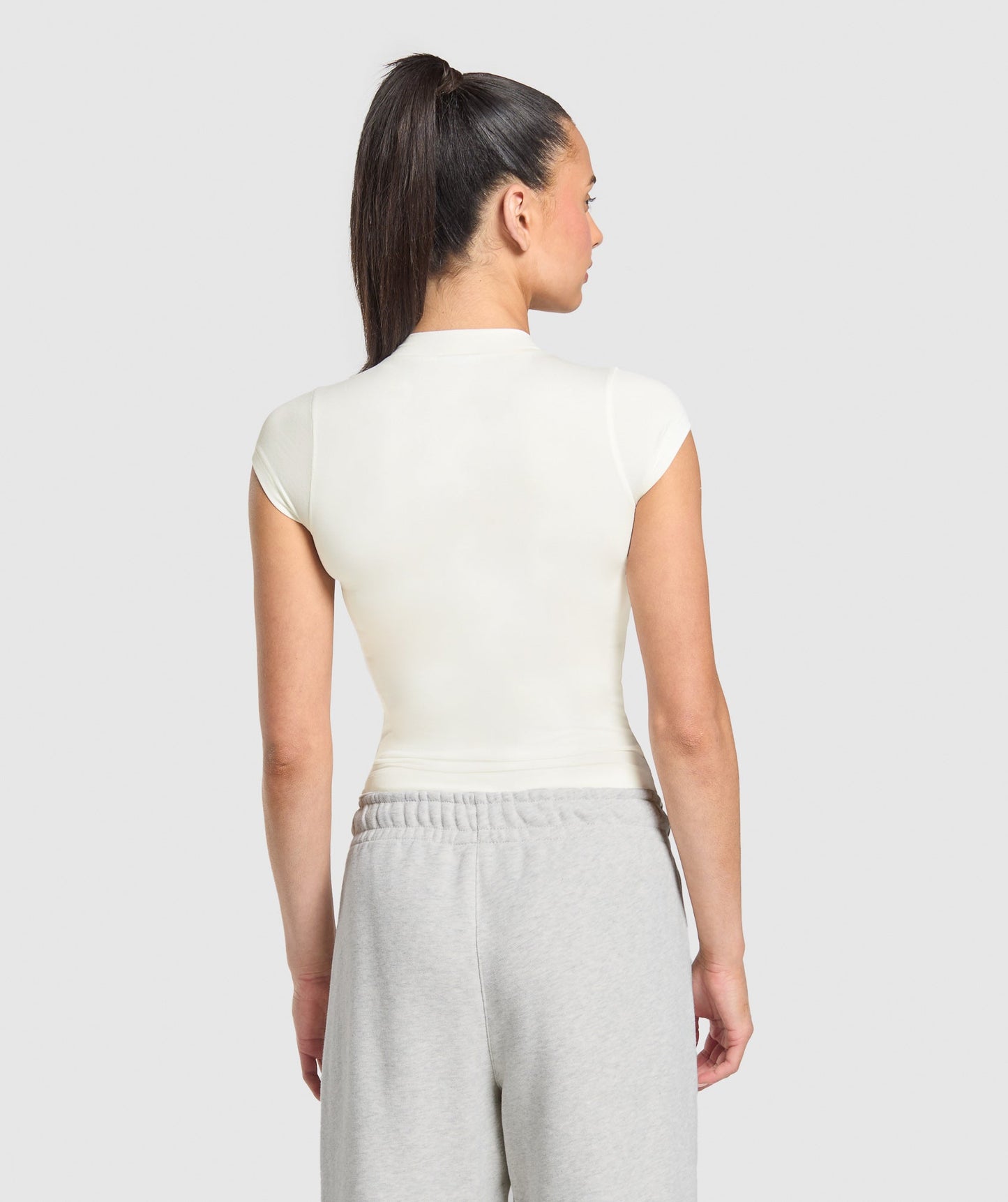 Women's Gymshark Supersoft T-Shirt Soft White — Gymshark | Authentic India
