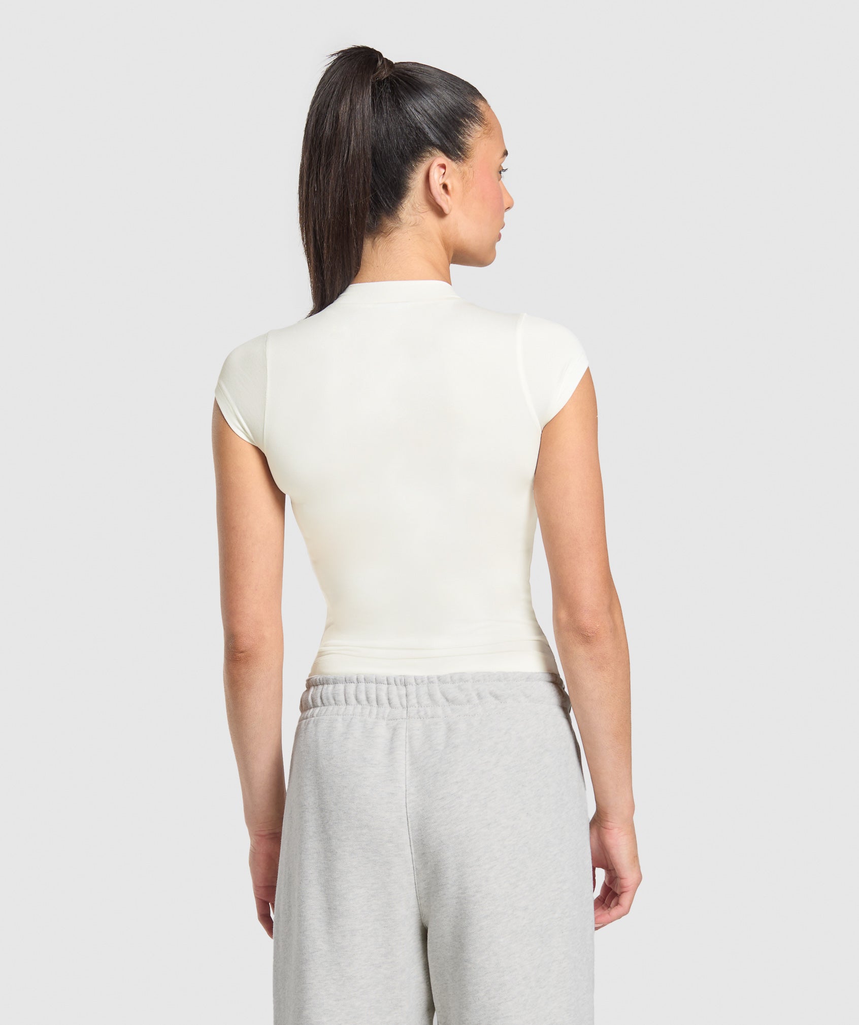 Women's Gymshark Supersoft T-Shirt Soft White — Gymshark | Authentic India
