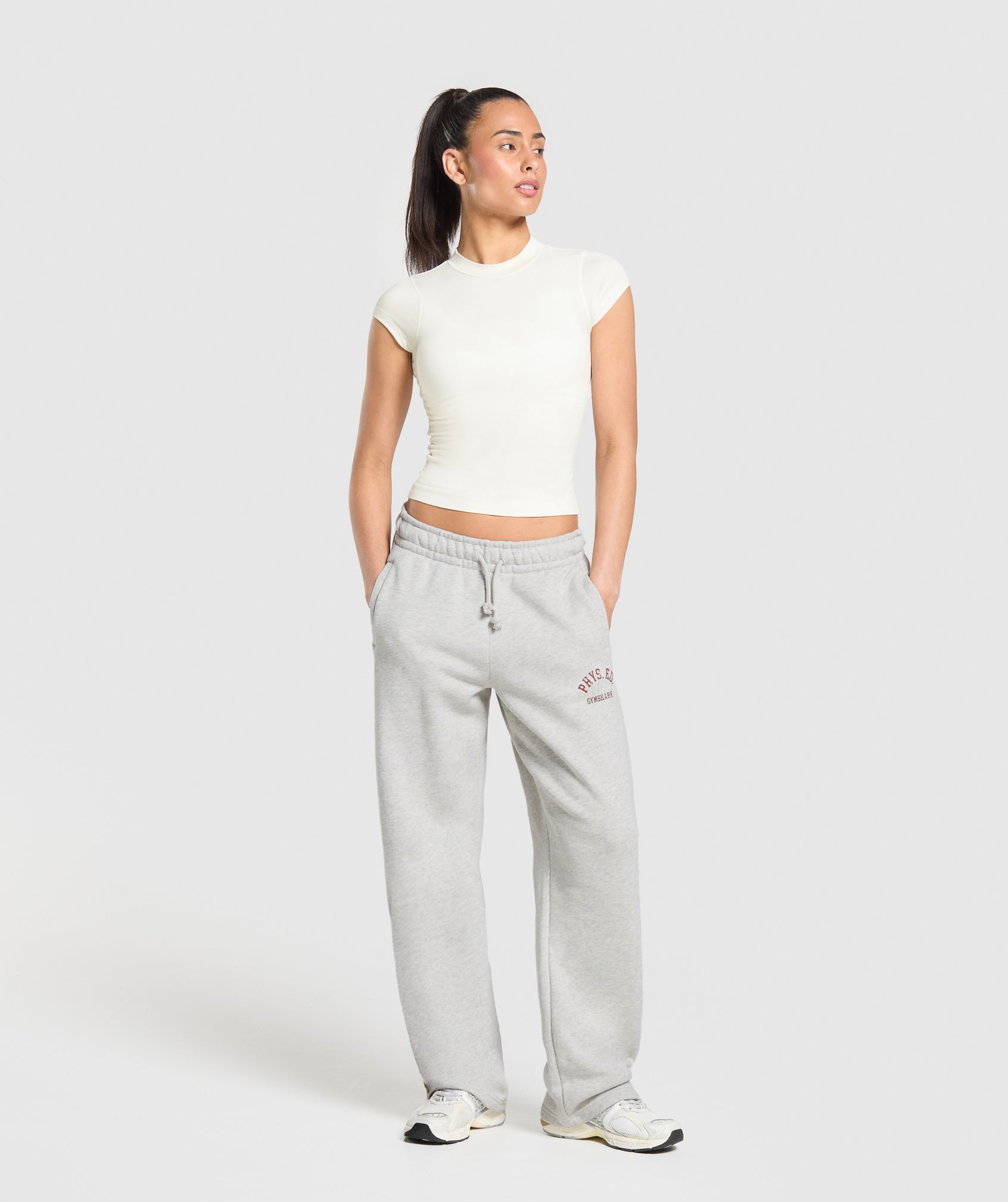Women's Gymshark Supersoft T-Shirt Soft White — Gymshark | Authentic India
