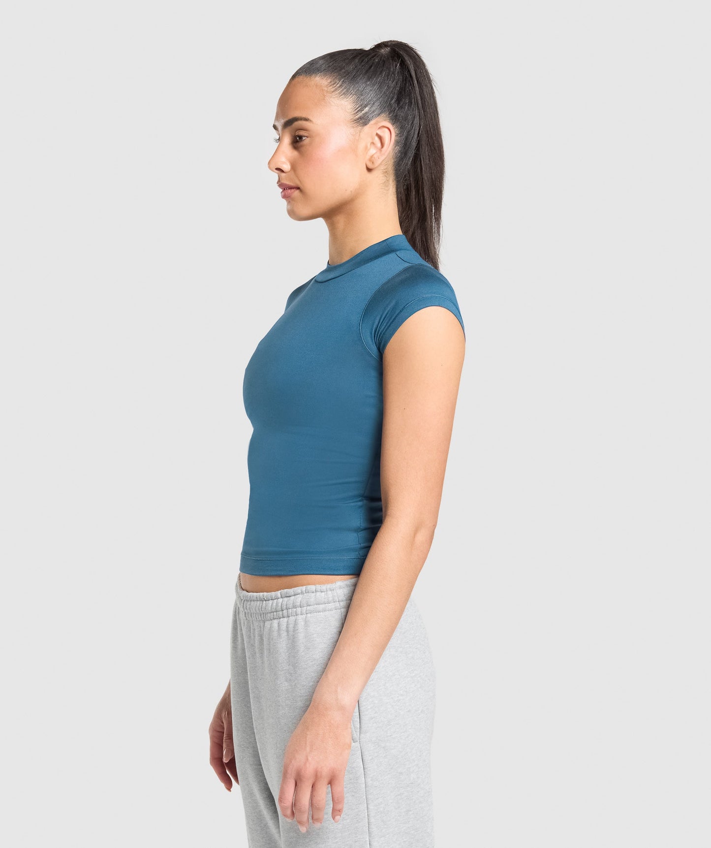 Women's Gymshark Supersoft T-Shirt Success Blue — Gymshark | Authentic India
