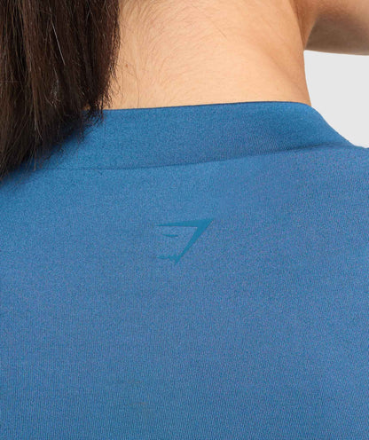 Women's Gymshark Supersoft T-Shirt Success Blue — Gymshark | Authentic India