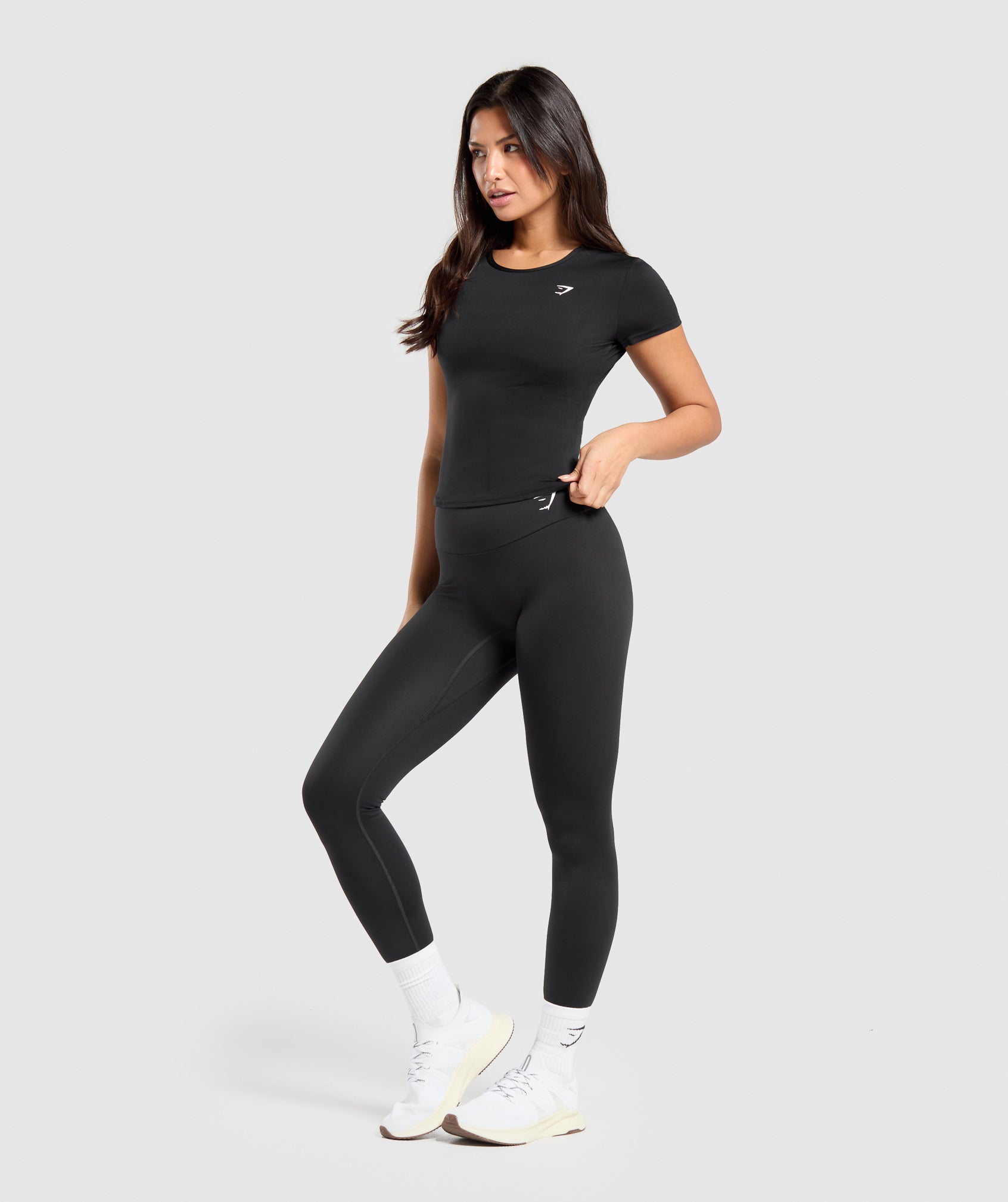 Women's Gymshark Training Baby Tee Black — Gymshark | Authentic India