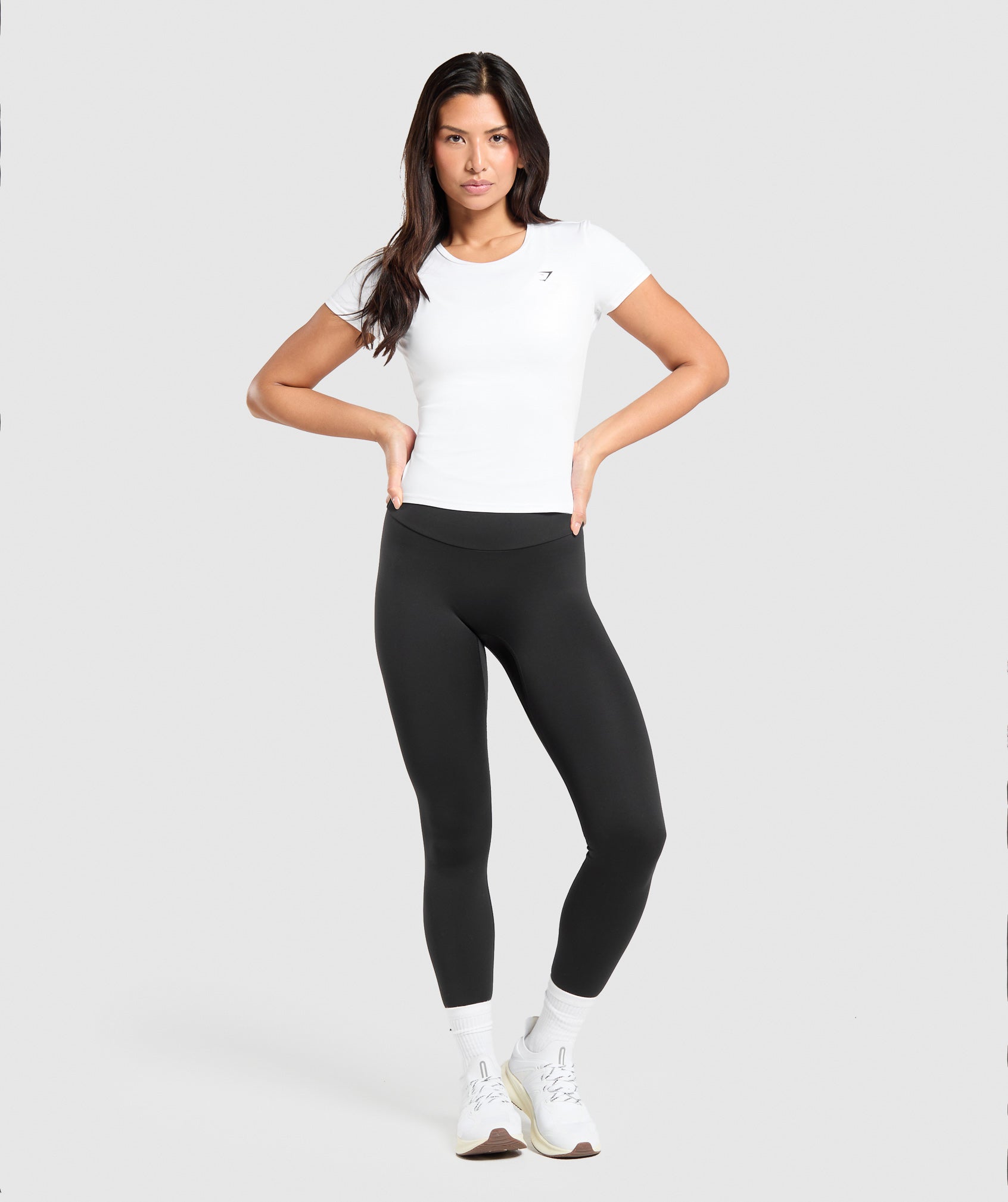 Women's Gymshark Training Baby Tee White — Gymshark | Authentic India