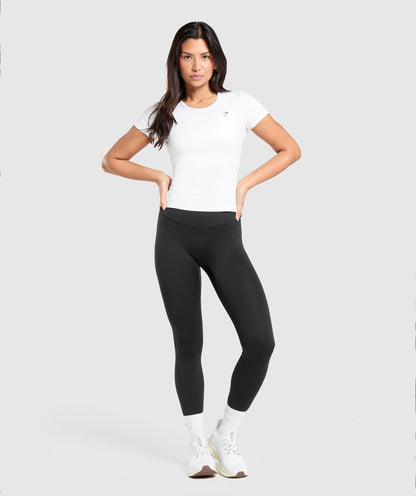 Women's Gymshark Training Baby Tee White — Gymshark | Authentic India