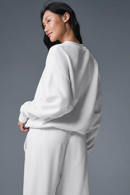 Accolade Crew Neck Pullover white — ALO S | Authentic India