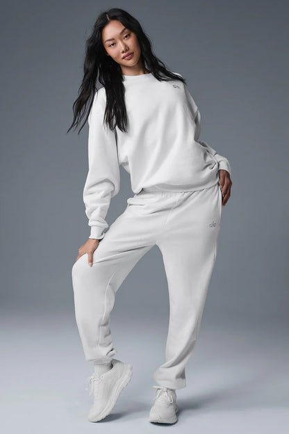 Accolade Crew Neck Pullover white — ALO S | Authentic India