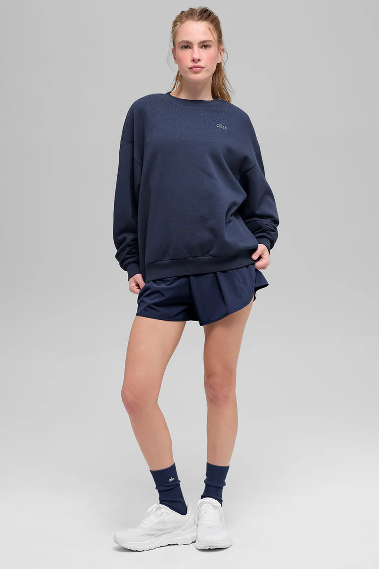 ALO Accolade Crew Neck Pullover Navy — ALO S | Authentic India