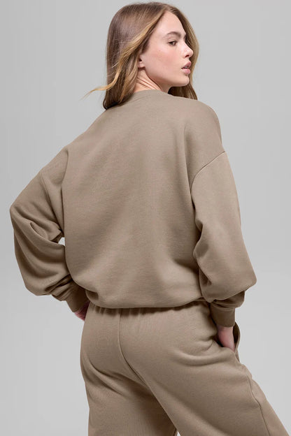 Accolade Crew Neck Pullover Gravel