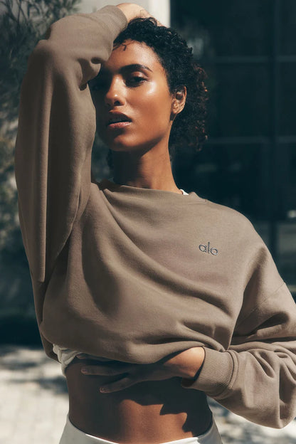 Accolade Crew Neck Pullover Gravel