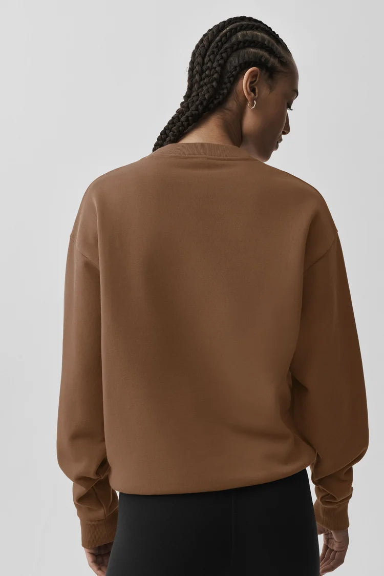 Accolade Crew Neck Pullover - Sun Kissed Brown