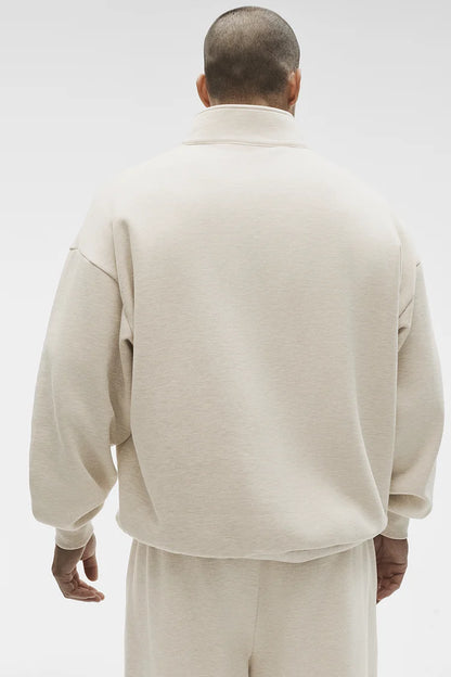 ALO Accolade 1/4 Zip Pullover Oatmeal Heather