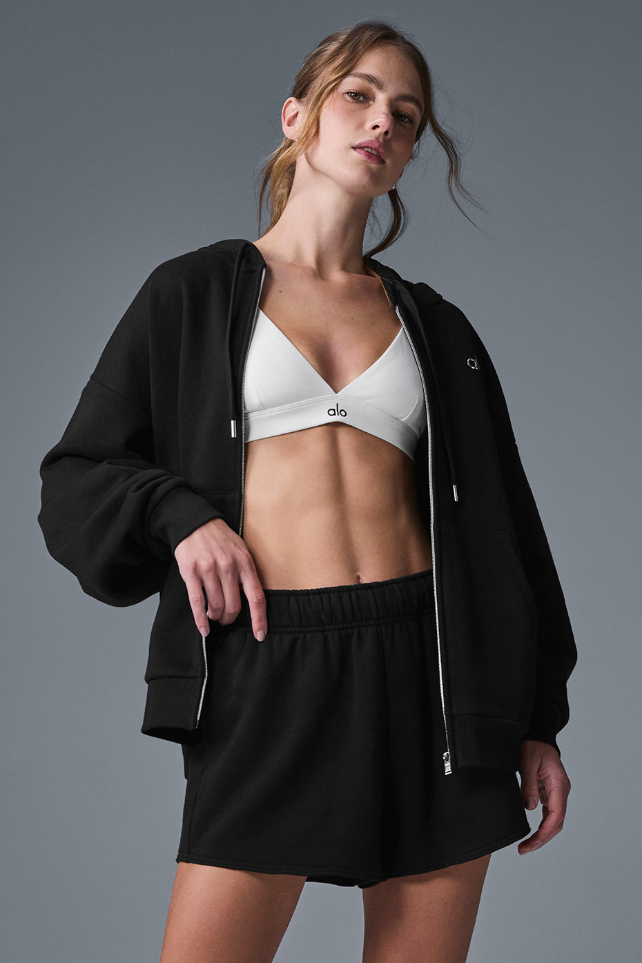 Accolade Full Zip Hoodie - Black