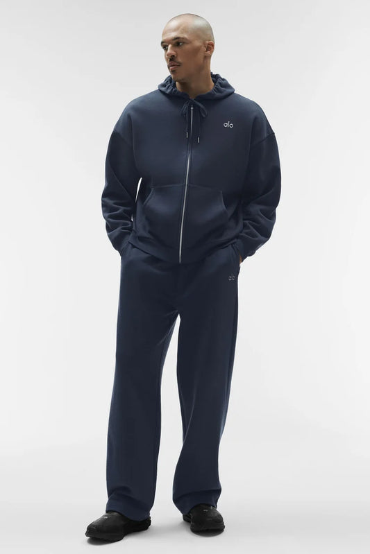 ALO Yoga Accolade  Zip-Up Hoodie Navy