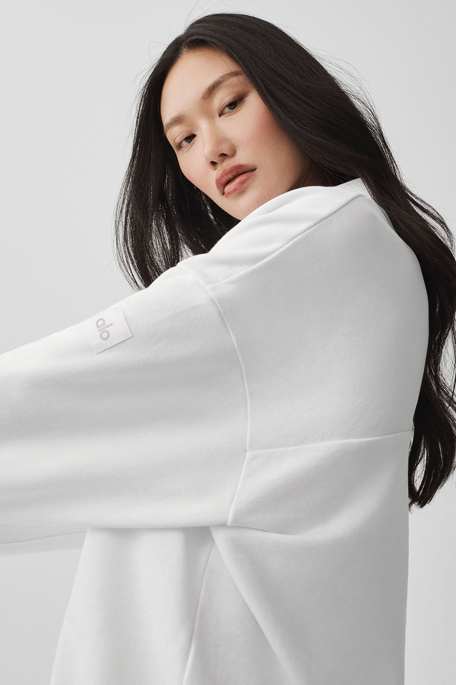 Take It Easy Long Sleeve Henley Pullover - White — Alo Yoga | Authentic India
